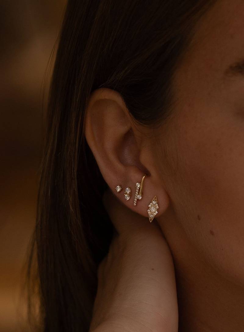 Elegante 14 Karat Massive Ohrringe von Ayajewellery