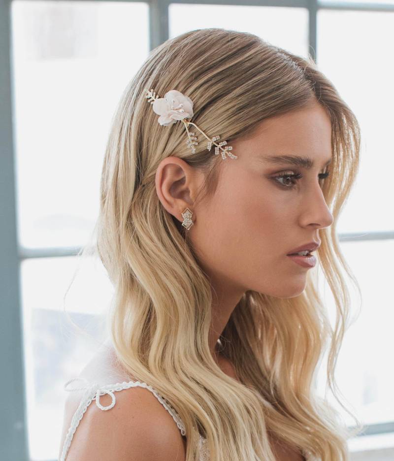 Unsichtbare Clip Auf Ohrringe, Braut Bolzen Ohrclips, Nicht Durchbohrte Hochzeit Ohrclips von Ayajewellery