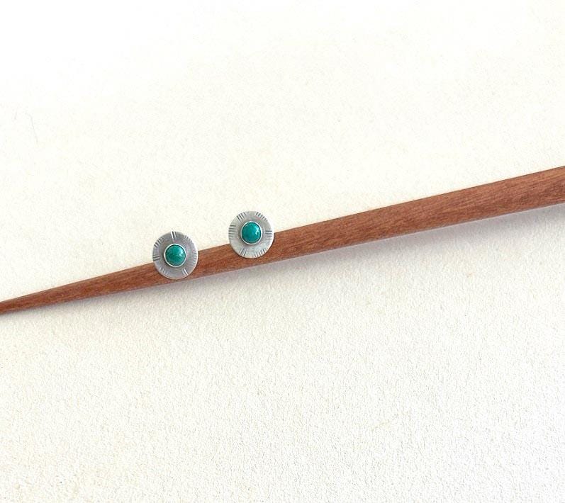 Sterling Silber Ohrstecker Mit Eilat Stein von AyalaBinor