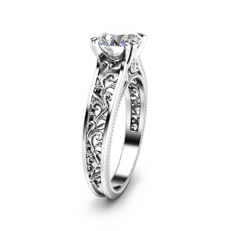 Diamant Einzigartige Verlobungsring Igi Zertifizierter Labor Filigraner Ring von AyalaDiamonds