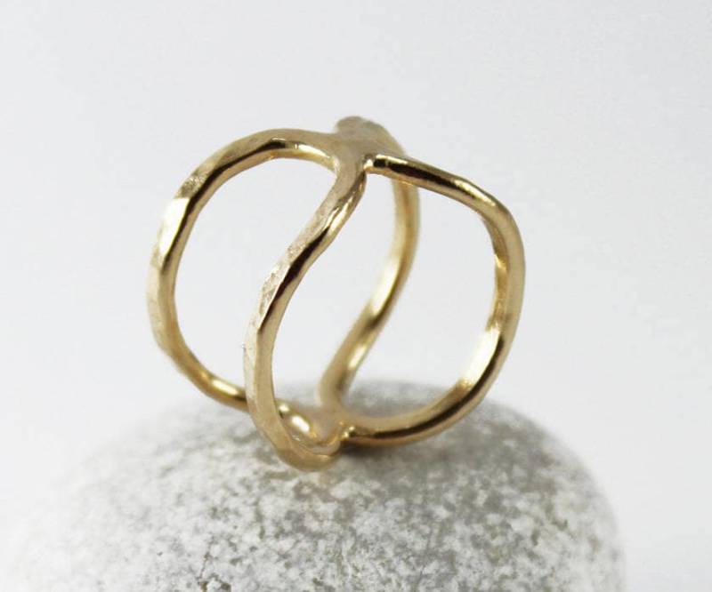 Infinity Ring Gold Statement Oval von AyalaVitkon
