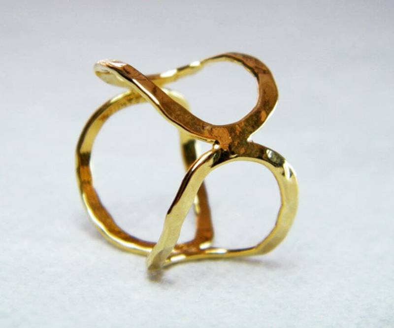 Oval Ring Gold Handgemachter Infinity Statement von AyalaVitkon