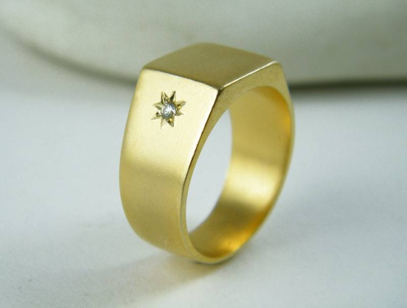 Siegelring Zirkonring Gold Smaragdring Rubinring von AyalaVitkon