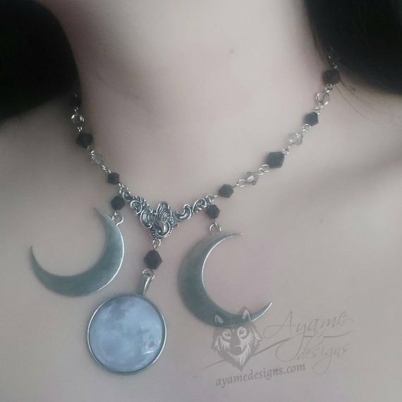 Amaris Edelstahl Perlen Halskette Amaris Edelstahl Perlen Halskette von AyameDesigns
