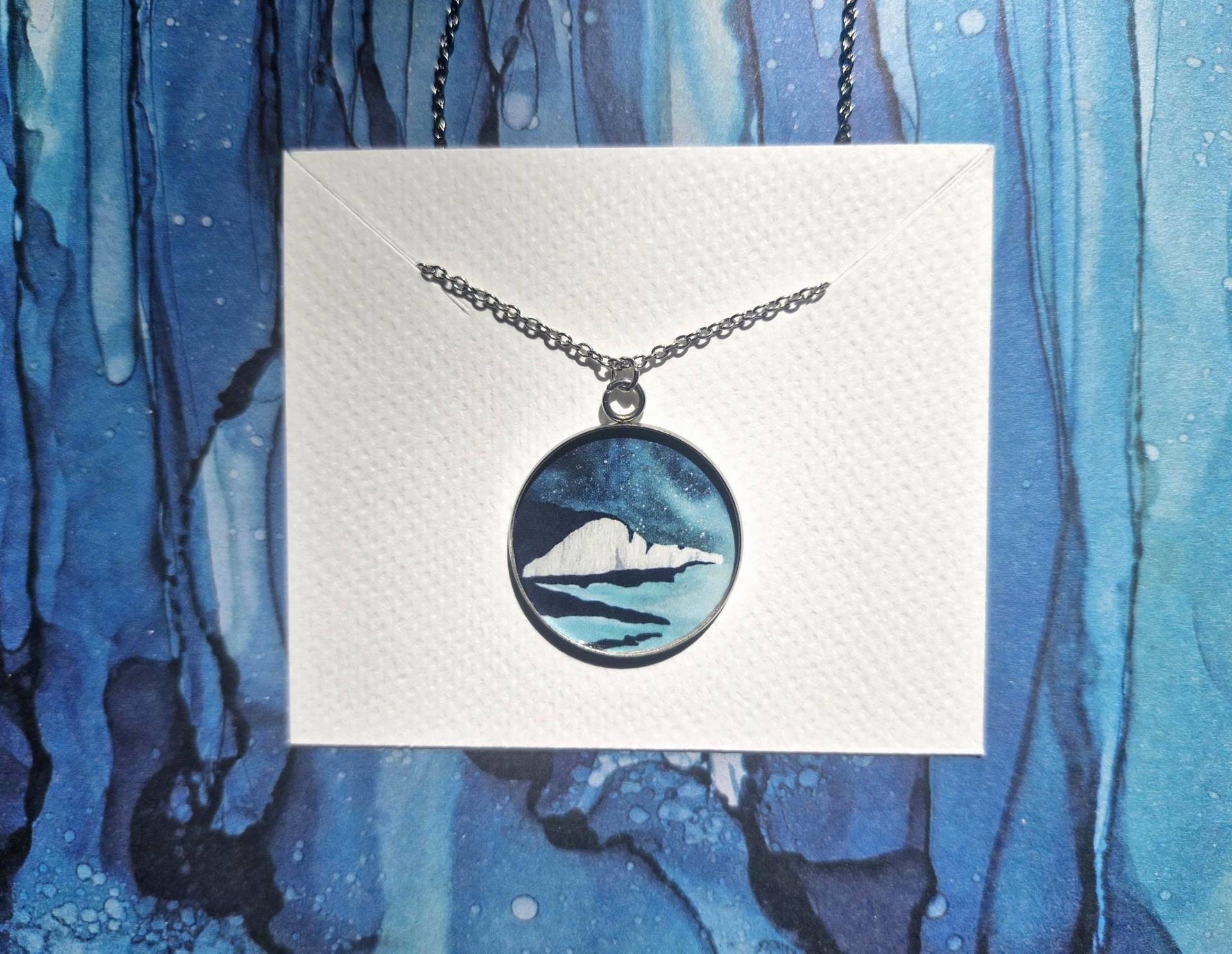 South Downs Cliffs Anhänger Handgemachter Aquarell Kunstdruck Schmuck South Downs Cliffs Anhänger Handgemachter Aquarell Kunstdruck Schmuck von AydraArt