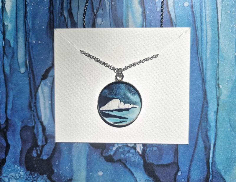 South Downs Cliffs Anhänger Handgemachter Aquarell Kunstdruck Schmuck South Downs Cliffs Anhänger Handgemachter Aquarell Kunstdruck Schmuck von AydraArt