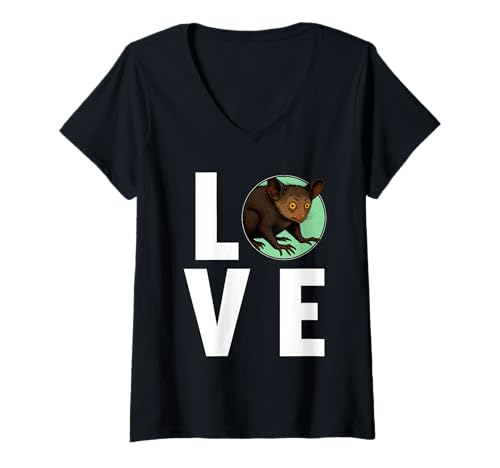 Damen Aye-Ayes Aye-Aye T-Shirt mit V-Ausschnitt von Aye-Ayes Aye-Aye Tier Shop