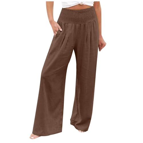 Leinenhose Damen Sommer Einfarbig Sommerhose Freizeit Leichte Freizeithose Elegant Bequeme Strandhose Klassisch Atmungsaktive Musselin Hosen Lässiges Baumwolle Hosen Vintage Lockere Damenhosen Leinenhose Damen Sommer Einfarbig Sommerhose Freizeit Leichte Freizeithose Elegant Bequeme Strandhose Klassisch Atmungsaktive Musselin Hosen Lässiges Baumwolle Hosen Vintage Lockere Damenhosen von Ayhuang