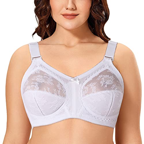 Ayigedu Damen Spitze Vollschalen Minimizer BH Ohne Bügel Große Größen Komfort BH Nicht Gepolstert 75C Ayigedu Damen Spitze Vollschalen Minimizer BH Ohne Bügel Große Größen Komfort BH Nicht Gepolstert 75C von Ayigedu
