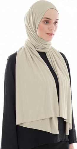 Ayisah Hijab Kopftuch Damen Muslimisch - Jersey Hijab 180x70cm - Moderne islamische Jersey Kopftücher für Damen - Türkische Premium Qualität - Hellgrün von Ayisah