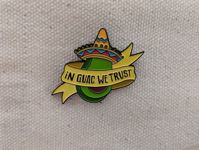 In Guac We Trust Avocado Emaille Pin In Guac We Trust Avocado Emaille Pin von AylaMakesThings