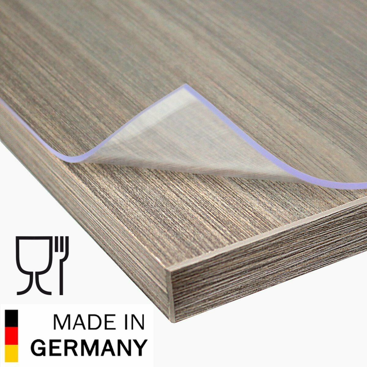 Premium Tischdecke PVC Tischfolie Schutz Folie transparent / klar oder matt 2mm von Aylo