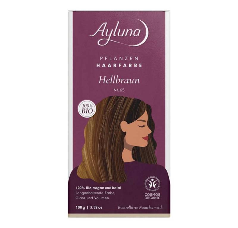 Ayluna Haarfarbe Haarfarbe - Nr.65 Hellbraun 100g von Ayluna