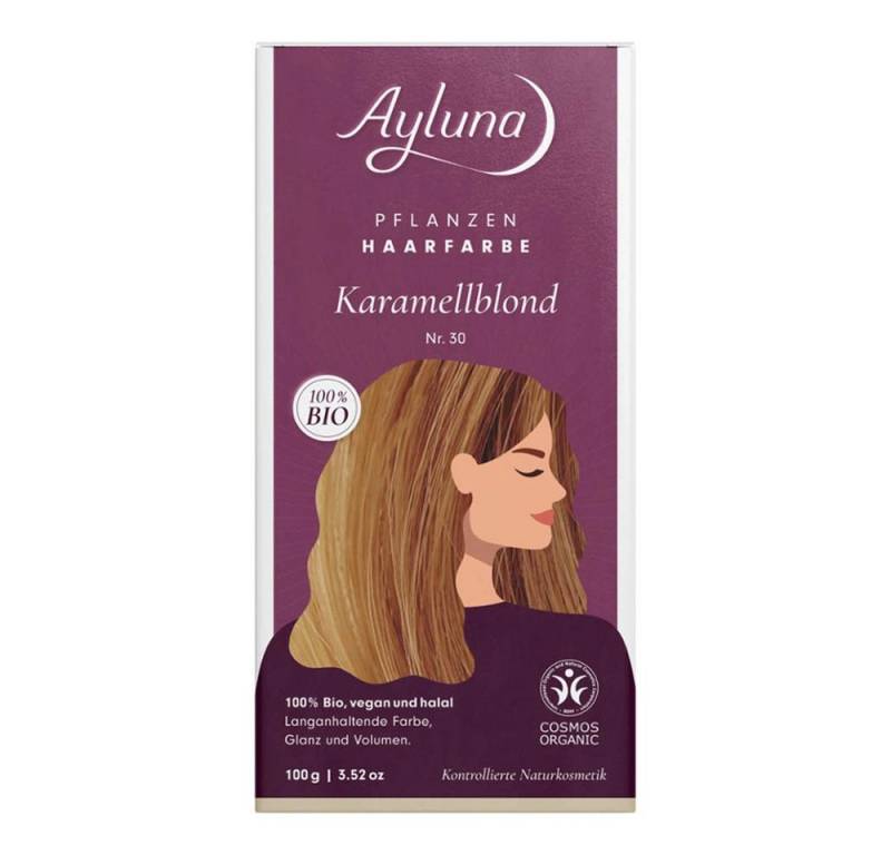 Ayluna Haarfarbe Haarfarbe - Nr.30 Karamellblond 100g von Ayluna