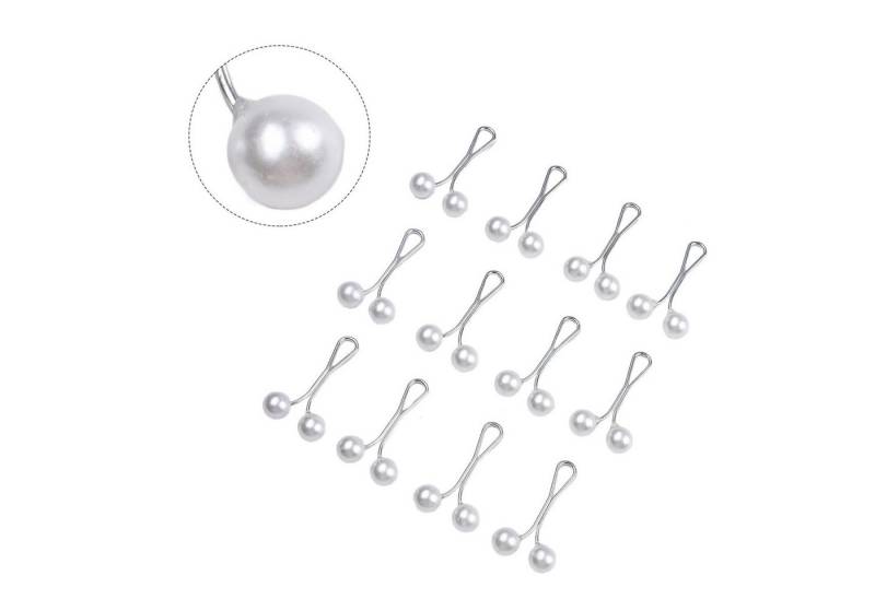 Aymasal Haarclip Kopftuch Anstecknadel Brosche Perlenclips Hijab Schal 12/24er Pack, Stilvolle Anstecknadeln in eleganten Farben von Aymasal