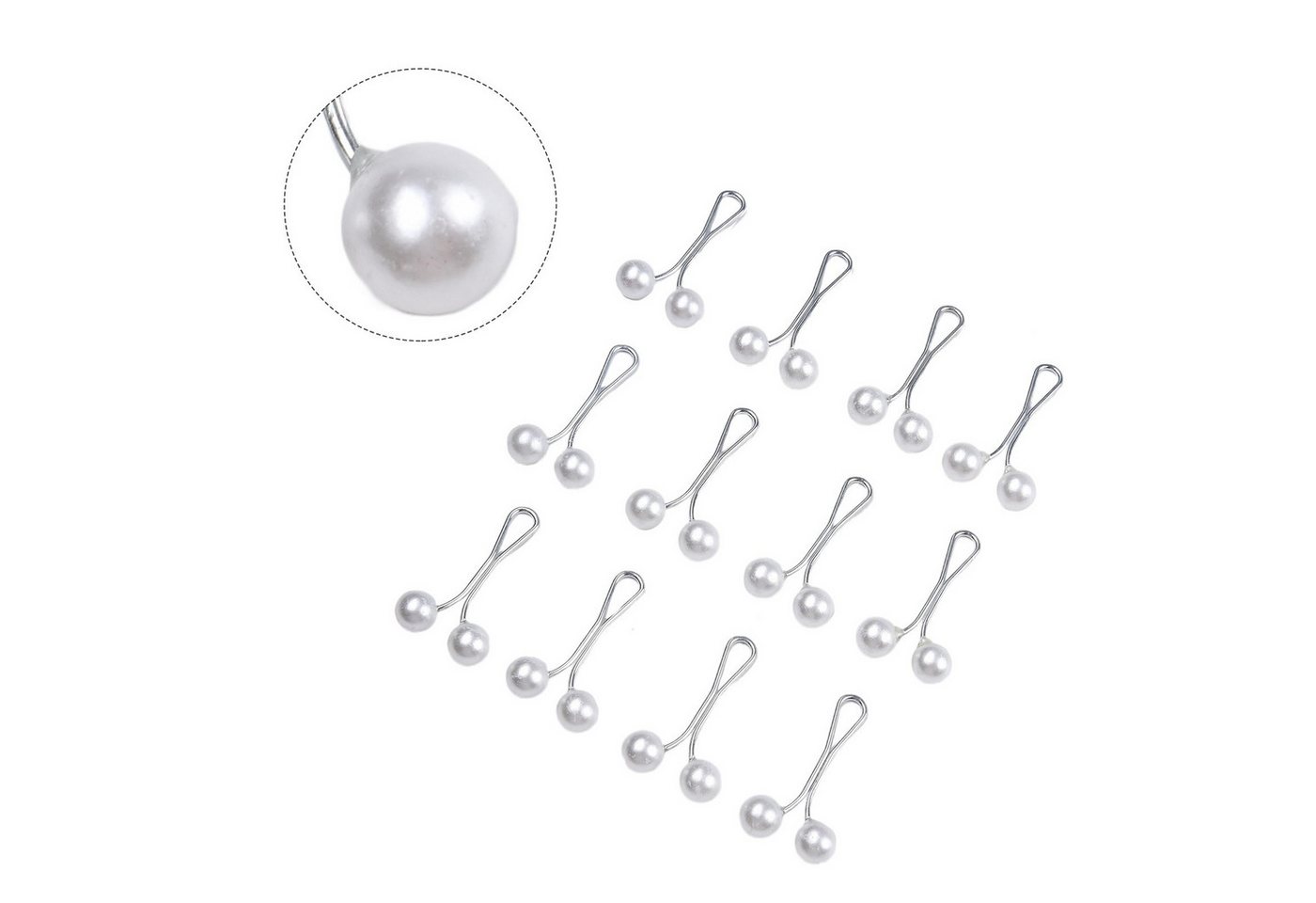 Aymasal Haarclip Kopftuch Anstecknadel Brosche Perlenclips Hijab Schal 12/24er Pack, Stilvolle Anstecknadeln in eleganten Farben von Aymasal