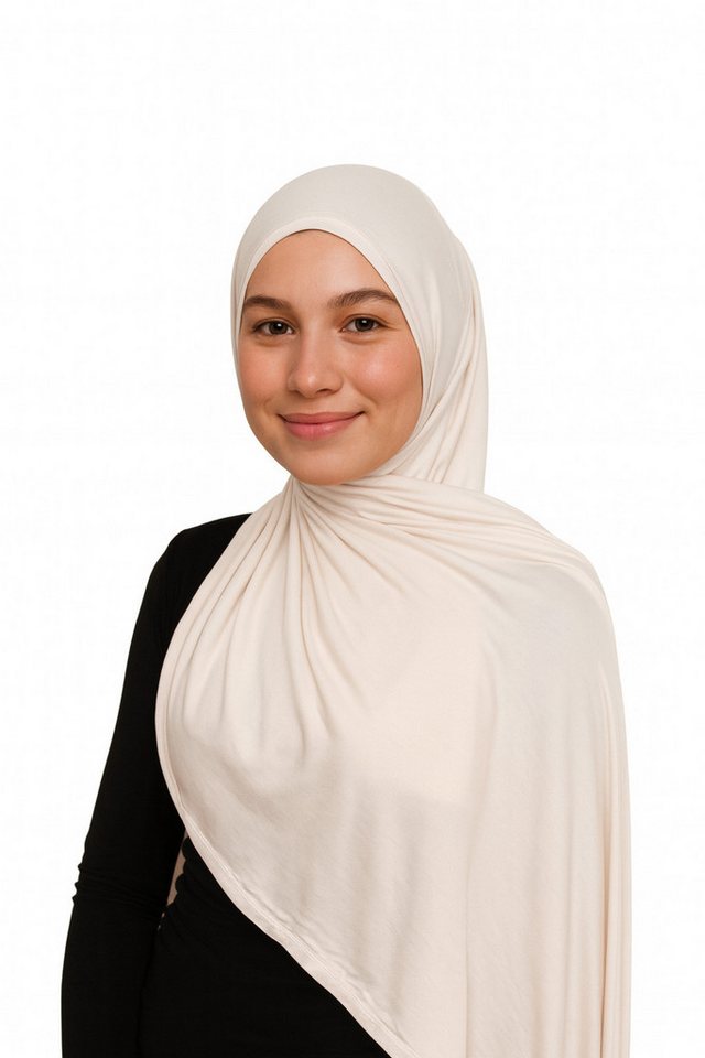 Aymasal Kopftuch Easy Jersey Hijab to-go Kopftuch Schal Tuch Islam Extra lang 180x70, Keine Nadeln oder Magnete notwendig! von Aymasal