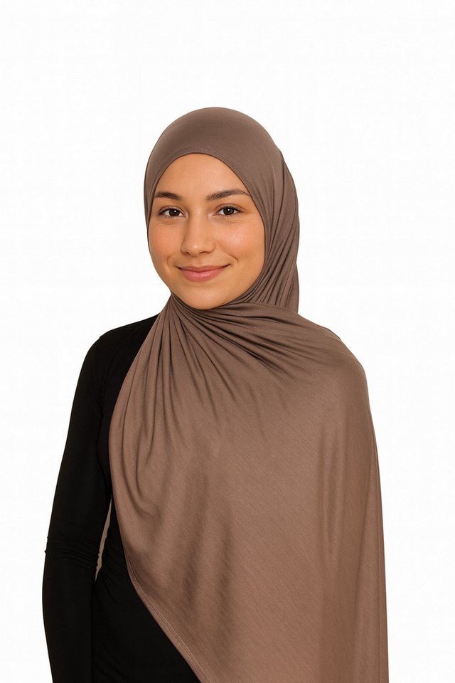 Aymasal Kopftuch Easy Jersey Hijab to-go Kopftuch Schal Tuch Islam Extra lang 180x70, Keine Nadeln oder Magnete notwendig! von Aymasal