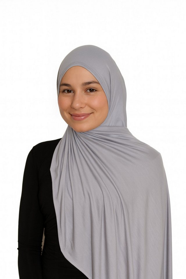 Aymasal Kopftuch Easy Jersey Hijab to-go Kopftuch Schal Tuch Islam Extra lang 180x70, Keine Nadeln oder Magnete notwendig! von Aymasal