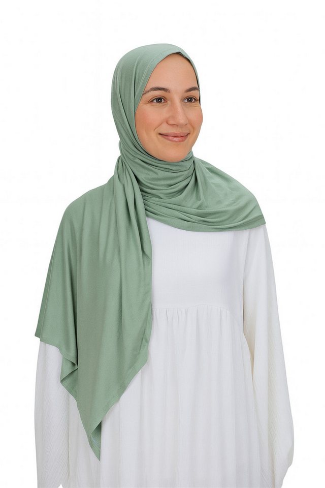 Aymasal Kopftuch Easy Jersey Hijab to-go Kopftuch Schal Tuch Islam Extra lang 180x70, Keine Nadeln oder Magnete notwendig! von Aymasal