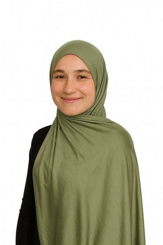 Aymasal Kopftuch Easy Jersey Hijab to-go Kopftuch Schal Tuch Islam Extra lang 180x70, Keine Nadeln oder Magnete notwendig! von Aymasal