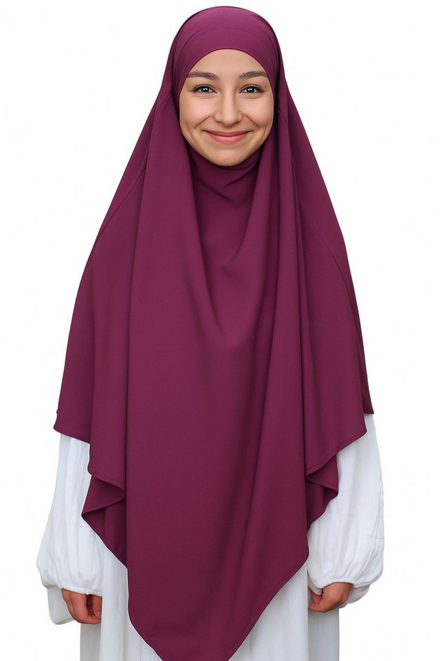 Aymasal Kopftuch Einlagiger Khimar Hiba Medina Seide Medine Seide islamische Mode von Aymasal