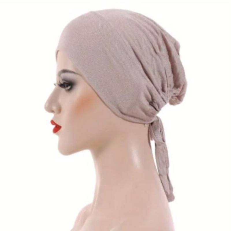 Aymasal Kopftuch Elastischer & Atmungsaktiver Unterkopftuch Bone Bonet mit Gummiband, Integriertes Gummiband an der Rückseite von Aymasal