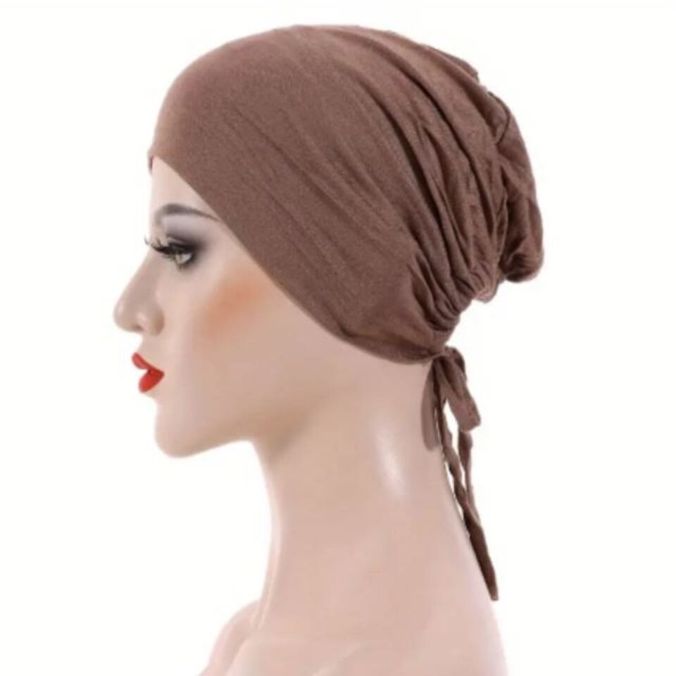 Aymasal Kopftuch Elastischer & Atmungsaktiver Unterkopftuch Bone Bonet mit Gummiband, Integriertes Gummiband an der Rückseite von Aymasal