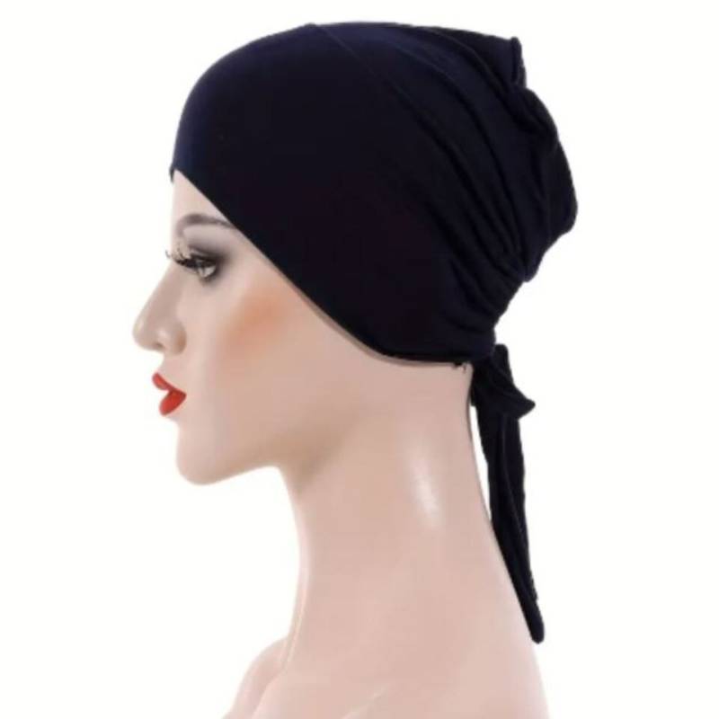 Aymasal Kopftuch Elastischer & Atmungsaktiver Unterkopftuch Bone Bonet mit Gummiband, Integriertes Gummiband an der Rückseite von Aymasal