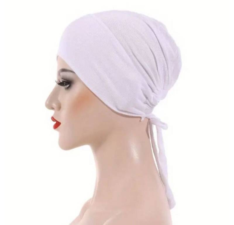 Aymasal Kopftuch Elastischer & Atmungsaktiver Unterkopftuch Bone Bonet mit Gummiband, Integriertes Gummiband an der Rückseite von Aymasal
