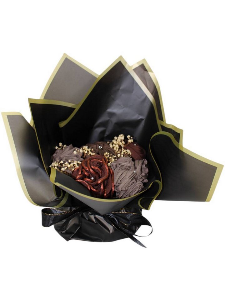 Aymasal Kopftuch Hijab Bouquet Strauss - Braun Geschenkstrauß persönliches Geschenk, Einzigartiges Geschenk für besondere Momente von Aymasal