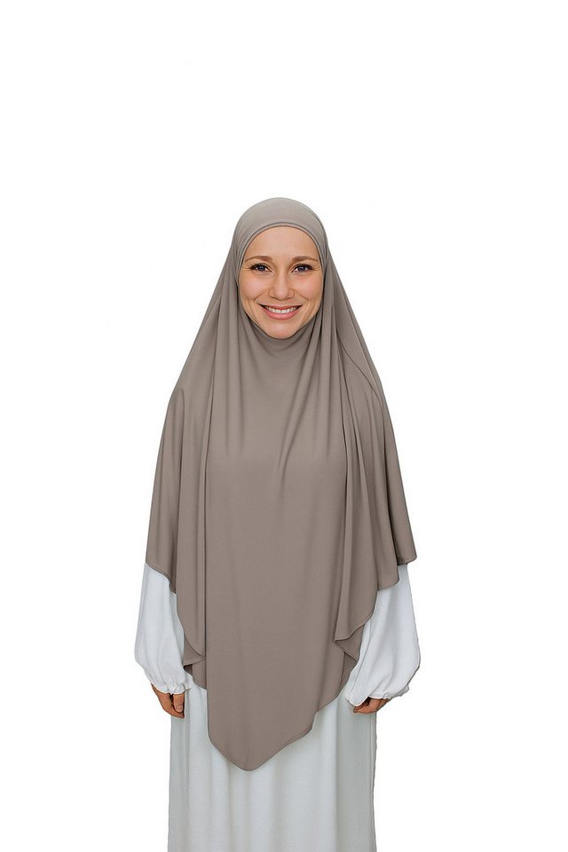 Aymasal Kopftuch Jersey premium Khimar BAYLA Einlagiger Jersey Khimar Hijab Scarf Islam, Hochwertiger weicher Stoff, leichtes Gewicht von Aymasal
