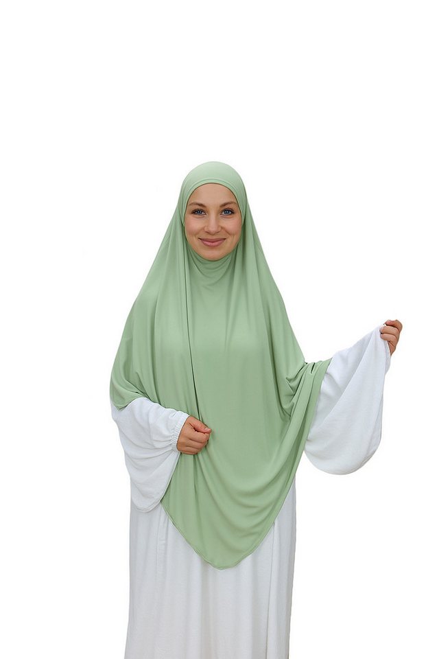 Aymasal Kopftuch Jersey premium Khimar BAYLA Einlagiger Jersey Khimar Hijab Scarf Islam, Hochwertiger weicher Stoff, leichtes Gewicht von Aymasal