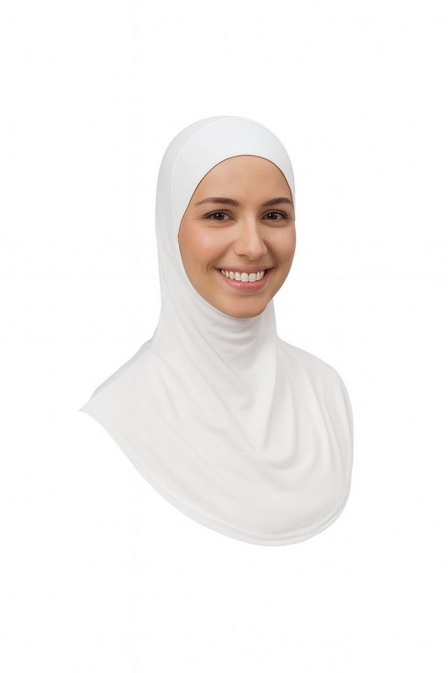 Aymasal Kopftuch Ninja Unterkopftuch Bone Schlauchbone innerer Hijab Bonnet Ninjahaube, Abschlussnaht, weicher Stoff, optimale Bedeckung von Aymasal