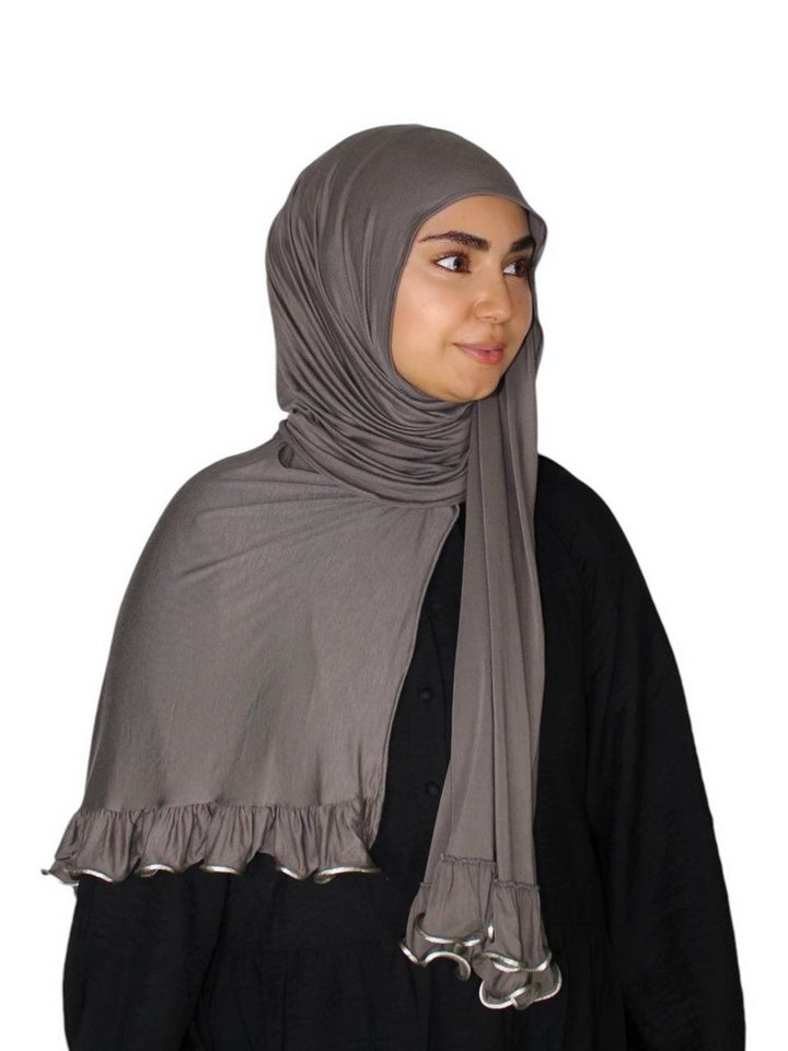 Aymasal Kopftuch Premium Jersey Hijab mit Wellen Wellenhijab Kopftuch Schal Khimar von Aymasal