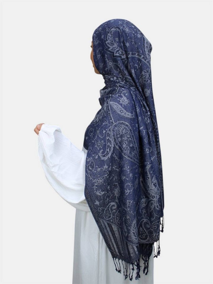 Aymasal Kopftuch Safae Pashmina Muster Hijab Kopftuch Schal Fransentuch scarf Islam, Hochwertige Viskose, feine Muster von Aymasal