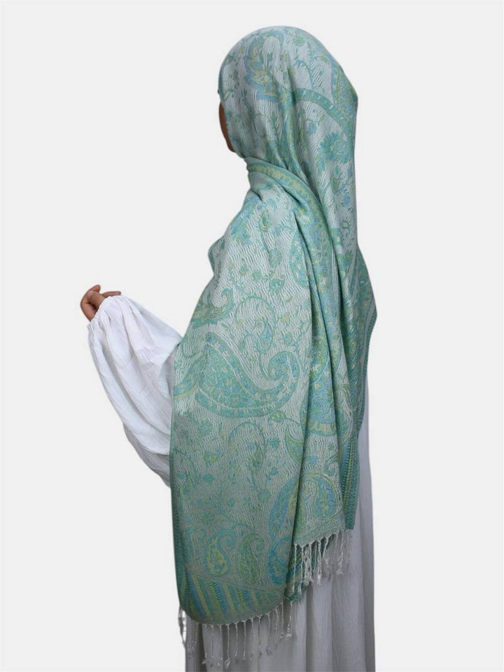 Aymasal Kopftuch Safae Pashmina Muster Hijab Kopftuch Schal Fransentuch scarf Islam, Hochwertige Viskose, feine Muster von Aymasal