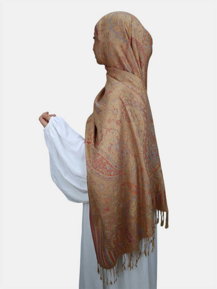 Aymasal Kopftuch Safae Pashmina Muster Hijab Kopftuch Schal Fransentuch scarf Islam, Hochwertige Viskose, feine Muster von Aymasal