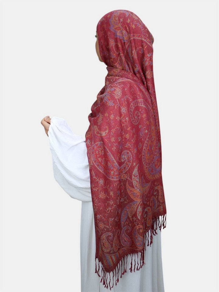 Aymasal Kopftuch Safae Pashmina Muster Hijab Kopftuch Schal Fransentuch scarf Islam, Hochwertige Viskose, feine Muster von Aymasal
