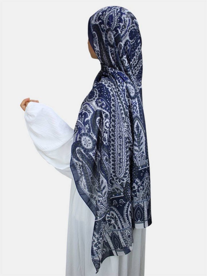 Aymasal Kopftuch Soft Boheme Hijab Bohemian Vintage Kopftuch Scarf Schal Islam 180x72, Bohemian Style, weicher Stoff, 180x72 von Aymasal