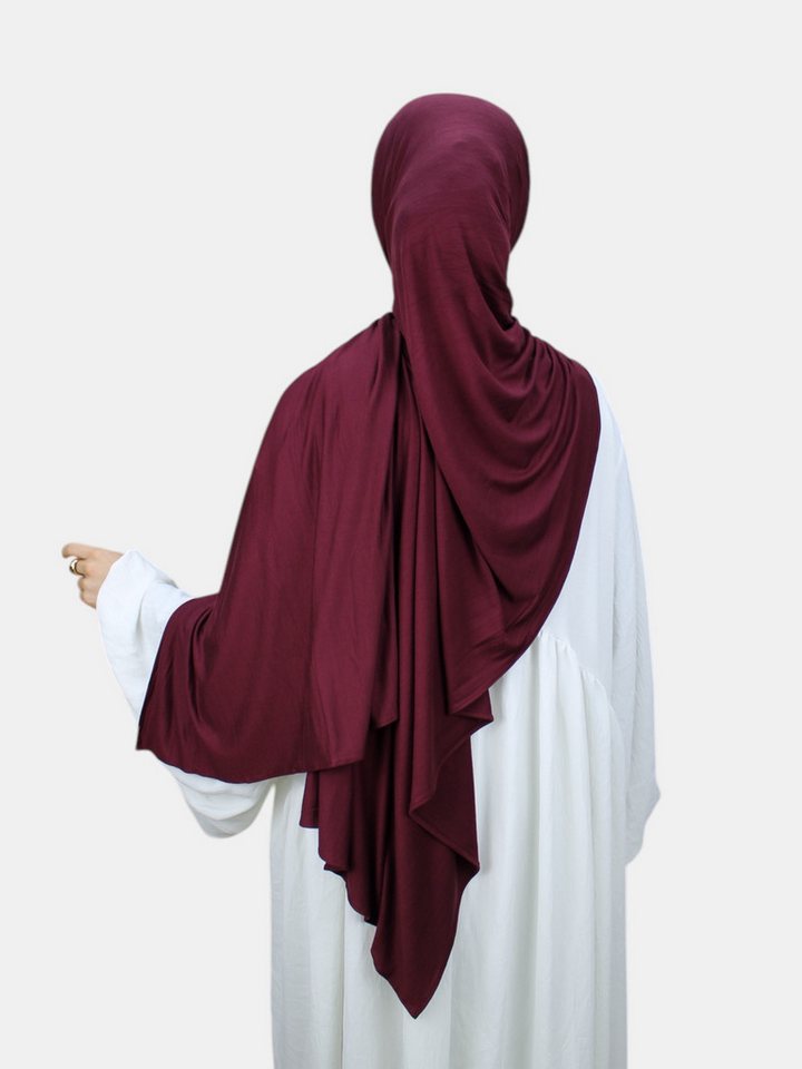 Aymasal Kopftuch XXL Jersey Luxury Hijab Kopftuch Scarf Schal Extra lang 190x80 Islam, Feinster Jersey Stoff, großzügige Maße ca. 190x80cm von Aymasal