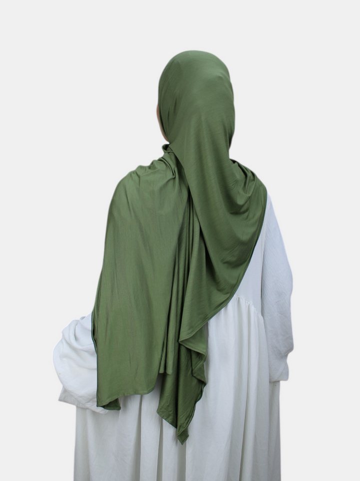 Aymasal Kopftuch XXL Jersey Luxury Hijab Kopftuch Scarf Schal Extra lang 190x80 Islam, Feinster Jersey Stoff, großzügige Maße ca. 190x80cm von Aymasal
