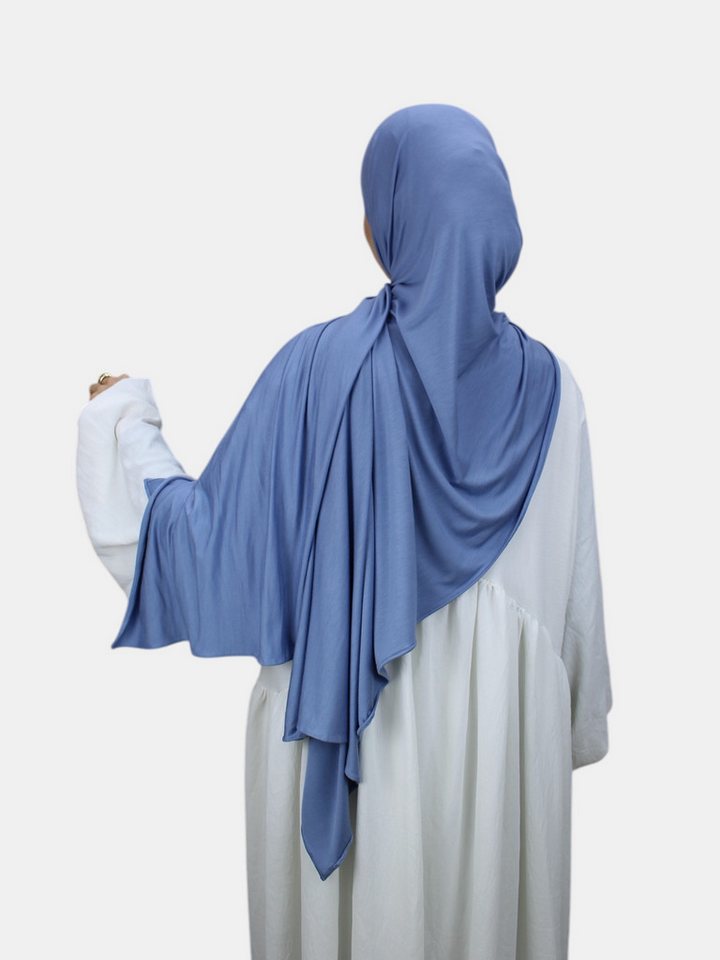 Aymasal Kopftuch XXL Jersey Luxury Hijab Kopftuch Scarf Schal Extra lang 190x80 Islam, Feinster Jersey Stoff, großzügige Maße ca. 190x80cm von Aymasal