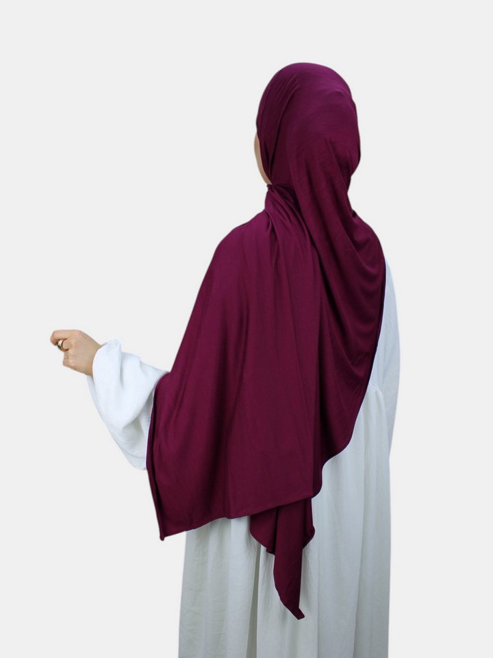 Aymasal Kopftuch XXL Jersey Luxury Hijab Kopftuch Scarf Schal Extra lang 190x80 Islam, Feinster Jersey Stoff, großzügige Maße ca. 190x80cm von Aymasal