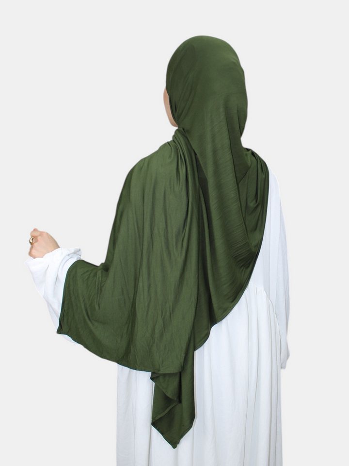 Aymasal Kopftuch XXL Jersey Luxury Hijab Kopftuch Scarf Schal Extra lang 190x80 Islam, Feinster Jersey Stoff, großzügige Maße ca. 190x80cm von Aymasal