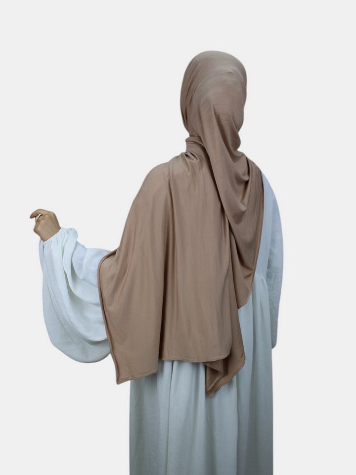Aymasal Kopftuch XXL Jersey Luxury Hijab Kopftuch Scarf Schal Extra lang 190x80 Islam, Feinster Jersey Stoff, großzügige Maße ca. 190x80cm von Aymasal