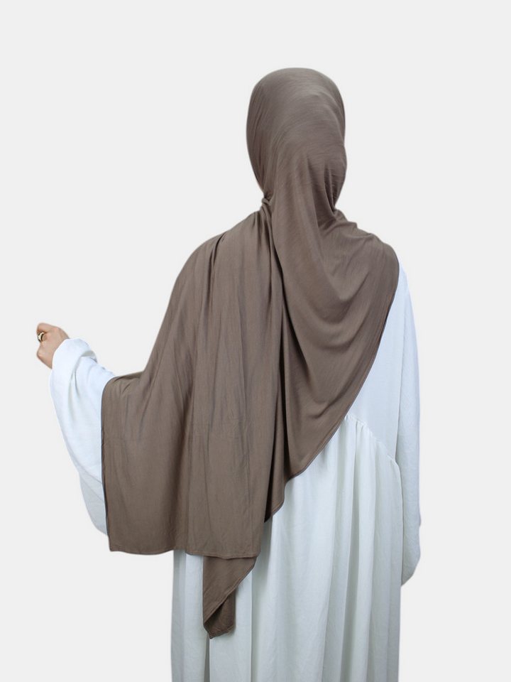Aymasal Kopftuch XXL Jersey Luxury Hijab Kopftuch Scarf Schal Extra lang 190x80 Islam, Feinster Jersey Stoff, großzügige Maße ca. 190x80cm von Aymasal