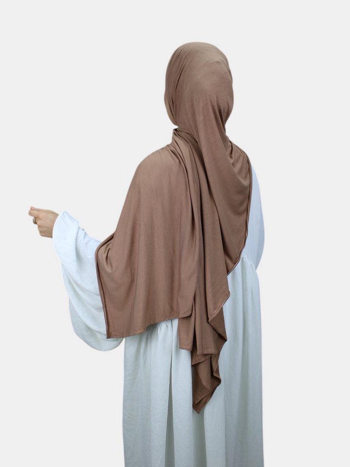 Aymasal Kopftuch XXL Jersey Luxury Hijab Kopftuch Scarf Schal Extra lang 190x80 Islam, Feinster Jersey Stoff, großzügige Maße ca. 190x80cm von Aymasal