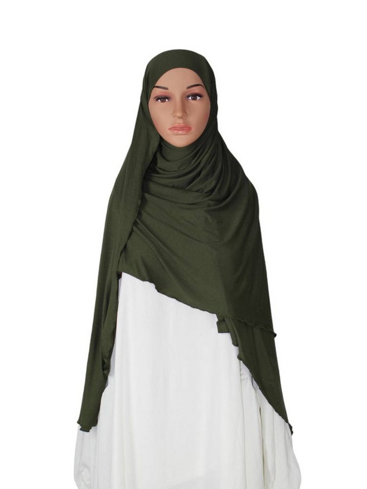 Aymasal Kopftuch XXL Jersey luxuriance Hijab mit integriertem Bone Scarf Kopftuch von Aymasal