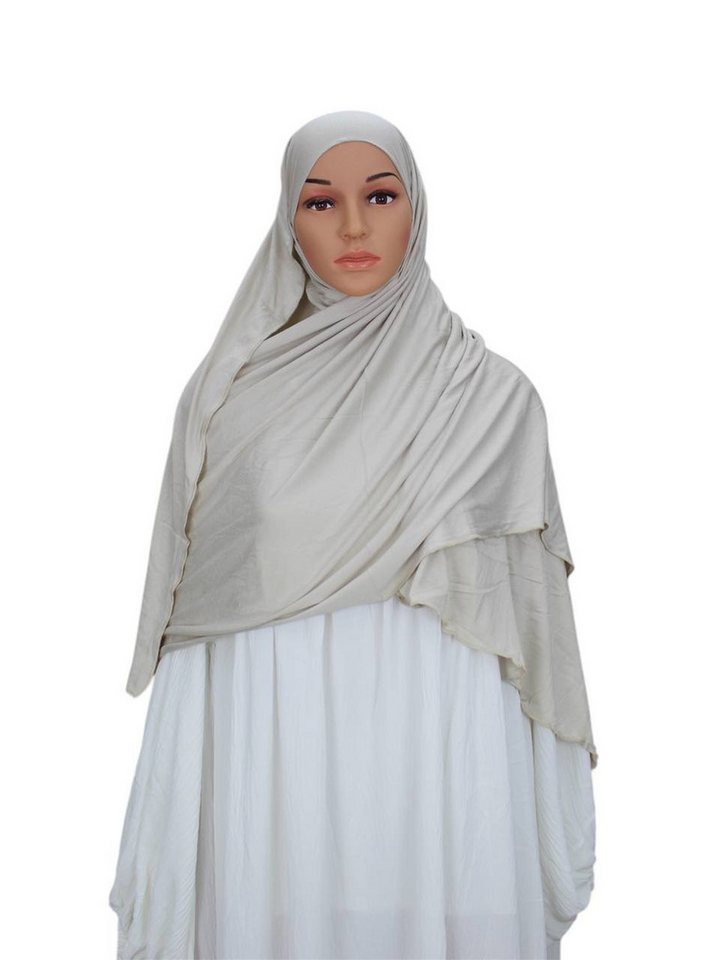 Aymasal Kopftuch XXL Jersey luxuriance Hijab mit integriertem Bone Scarf Kopftuch von Aymasal